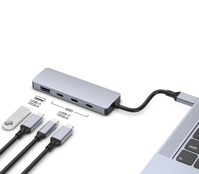 4-IN-1 USB-C:A Hub 3