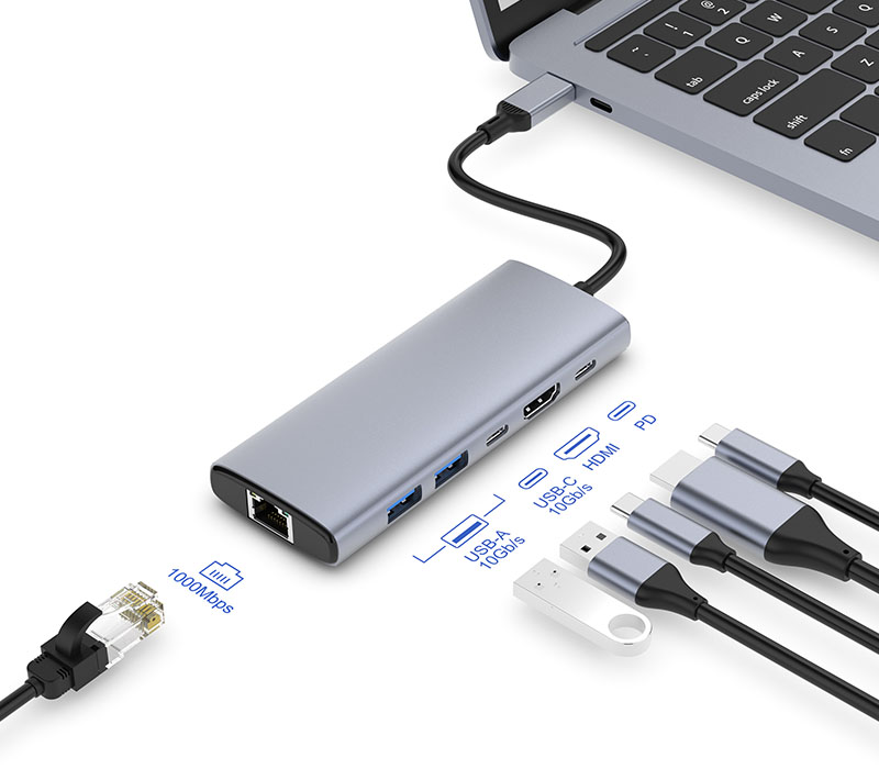 6-IN-1 USB-A:C Hub 3